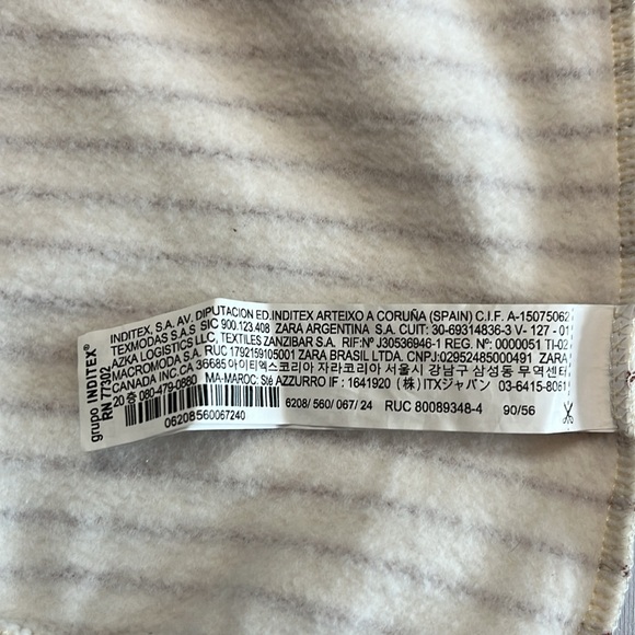 Zara baby, toddler stripped ecru & brown sweatshirt 18-24m - Picture 7 of 7